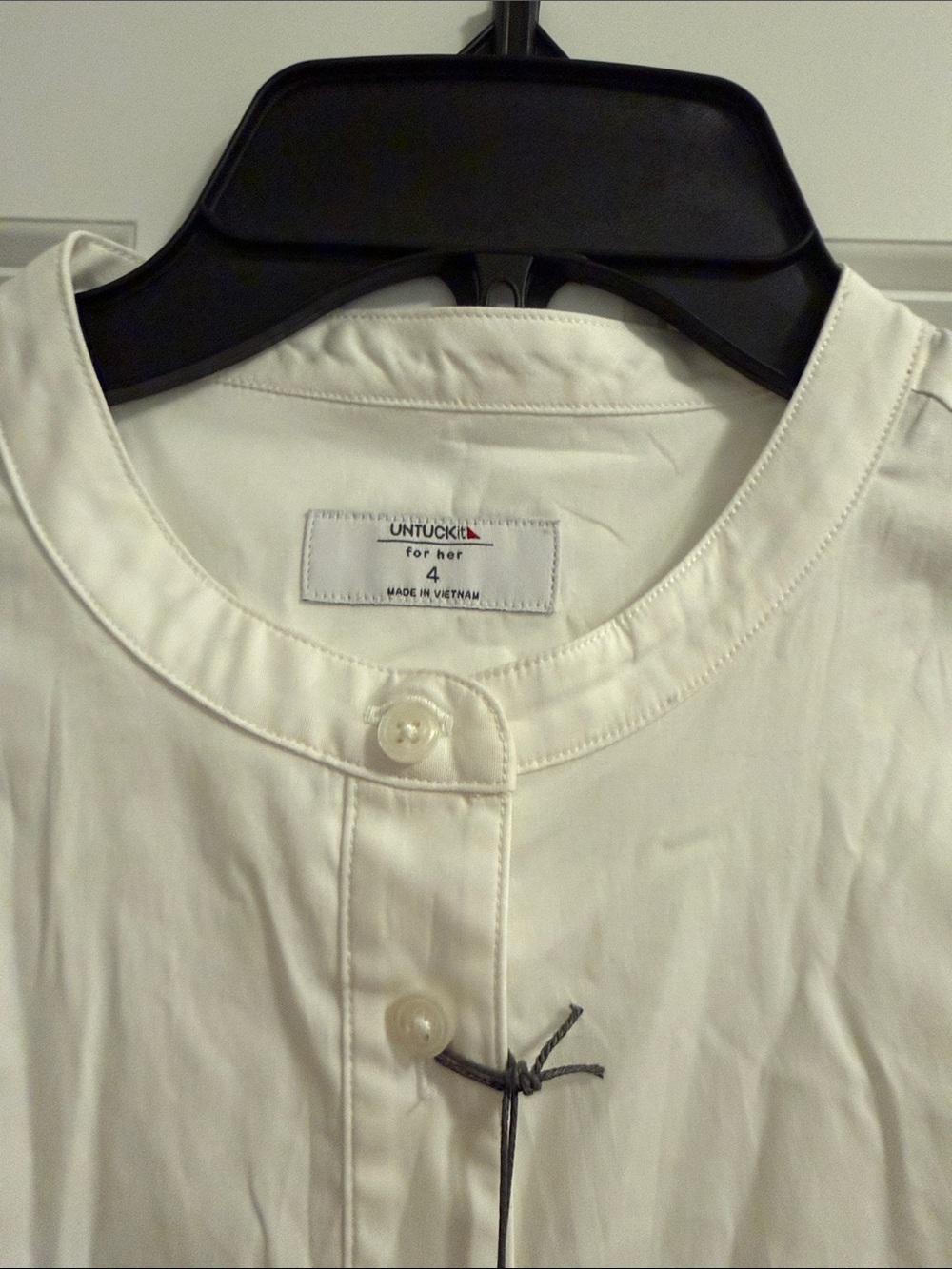 UNTUCKit White Button-Front Dress with Multicolor Ric Rac - Picture 3 of 7